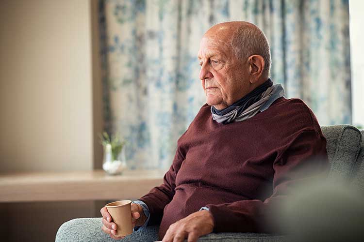 signs of trauma resident looking sad
